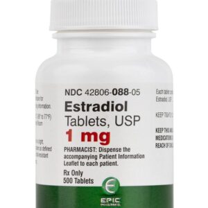 Estradiol Tablets 1mg Bottle 100/Bottle Each
